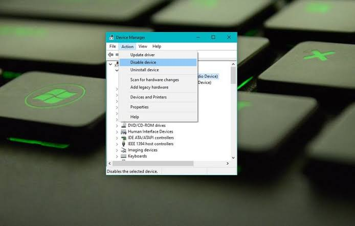 Disable and re-enable via Device Manager