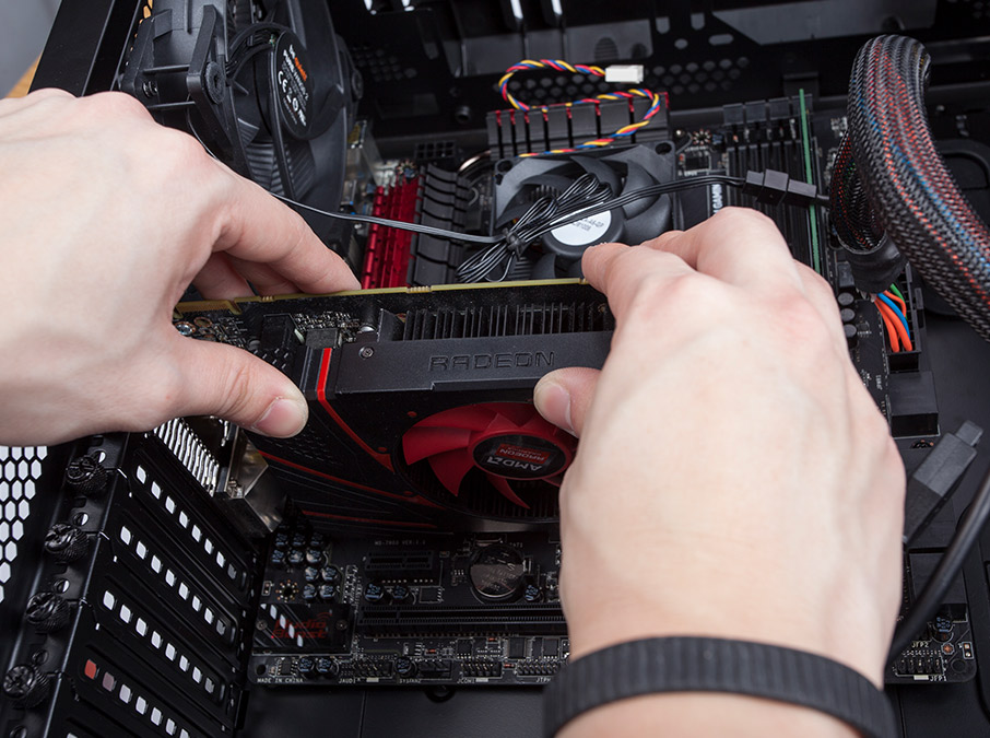 Physically reseat the graphics card